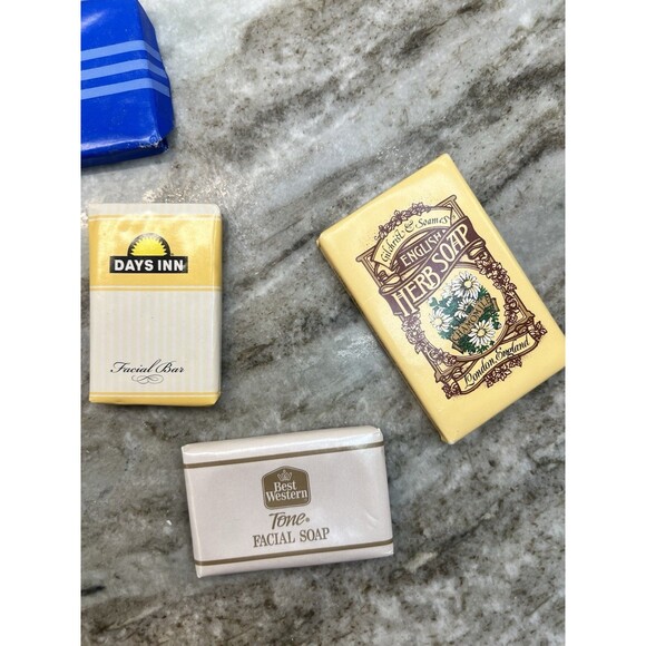 Lot of 15 Hotel/various Brand Travel Size Mini Bar Soaps Americana Vtg / Props - Picture 6 of 6